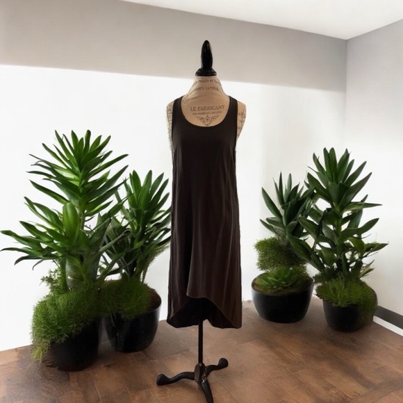 Hard Tail racer back grey dress. Great after yoga. For the beach. For the pool. - Picture 6 of 16